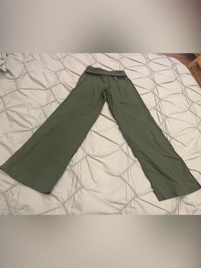Terranova XS MILITARY Green Casual Pants RAMIE/COTTON